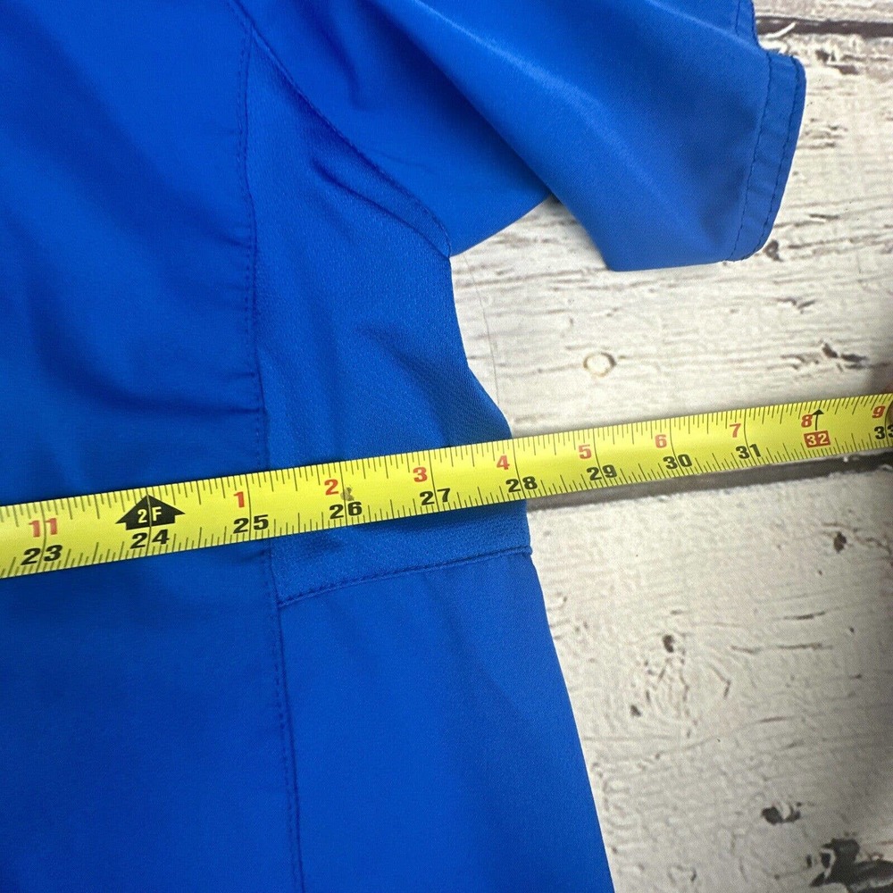 Carhartt Force Blue Scrub Top V-Neck Mens 3XL Short Sleeve‎ Shirt Top C15106 - Picture 4 of 5